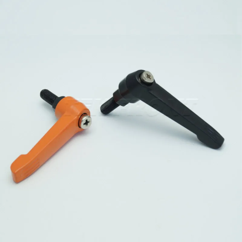 10 Pcs M8*63*L(10-50mm) Aluminium clamping lever handle Adjustable clamping lever. Clamping handle