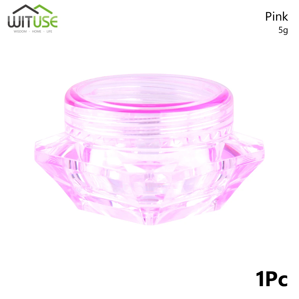 5g Pink Мини-флакон для образцов косметической баночка для косметики горшок контейнер для крема для лица путешествия полезные бутылки и баночки для хранения для крем для губ порошок бальзамный - Цвет: 5g Pink