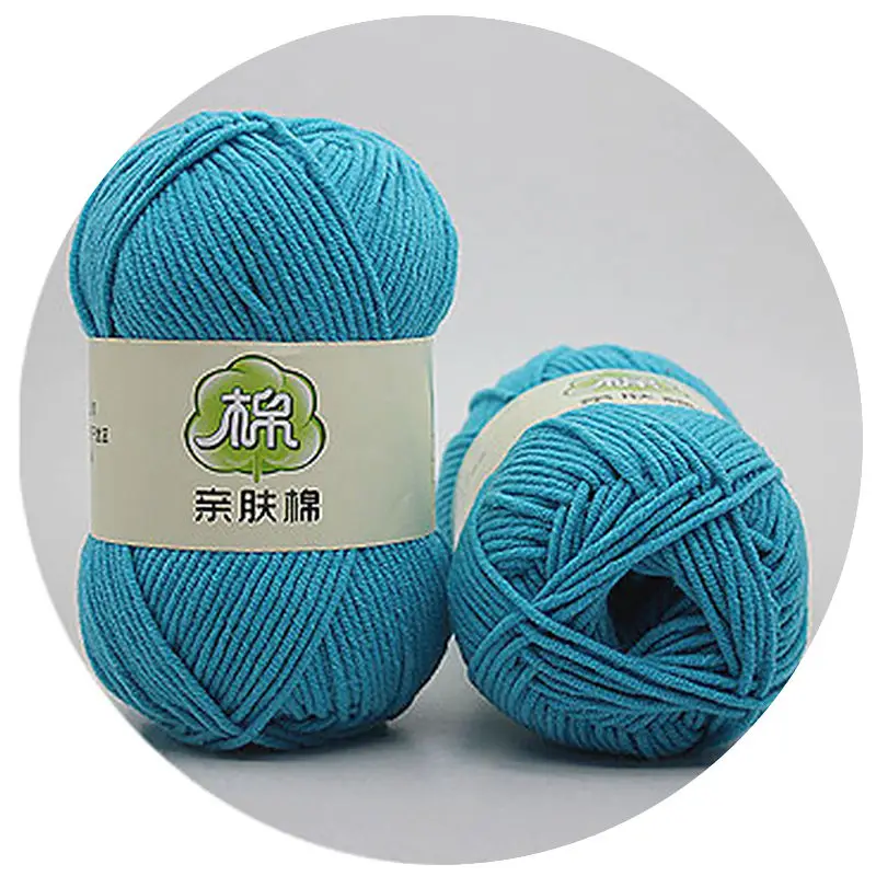 2 50 г/мяч теплый DIY молочный хлопок шерсть для маленьких детей шерсть для вязания детей ручной вязки мягкое вязаное одеяло крючком пряжа высокого качества - Цвет: 2