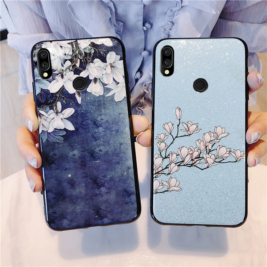 Для Asus Zenfone Max Pro M2 ZB631KL чехол блестящий цветок магнолии Жесткий Чехол для ZB633KL M1