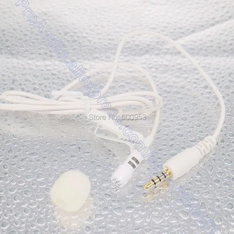 Белый Внешний петличный микрофон с креплением на лацкане для iPhone iPad Samsung