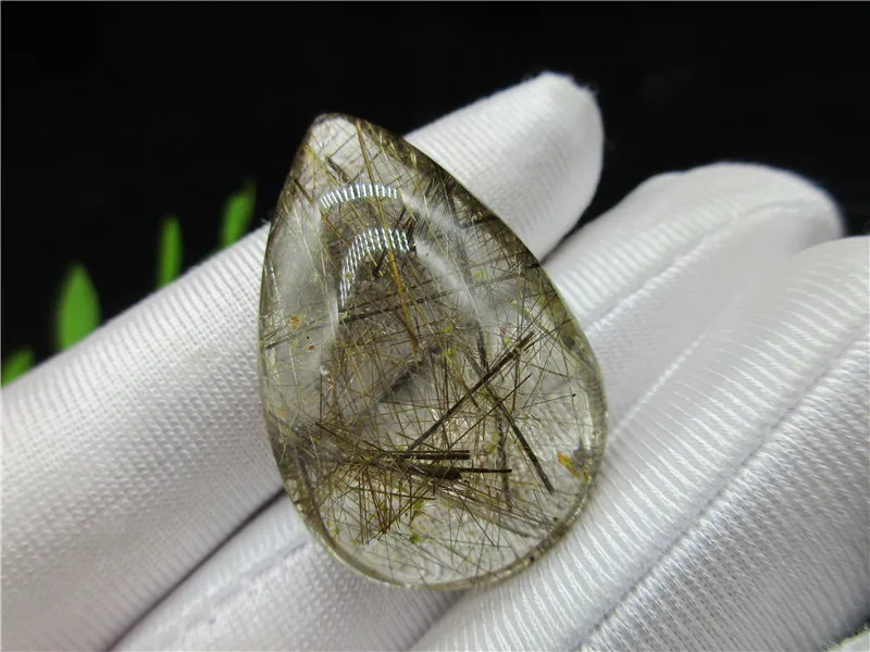 Rare Natural Mineral Quartz Rutilated Rutile Specimen Chakra Pendant Rock Stones Gold Hair Crystal Collection Gift | Дом и сад