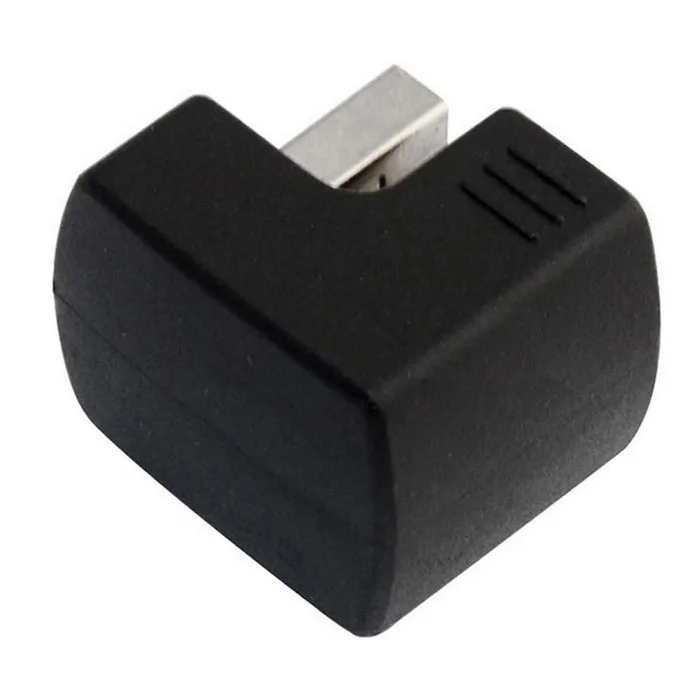

New Right Angled USB 2.0 Adapter A Male to Female Extension 90 180 Degree Black