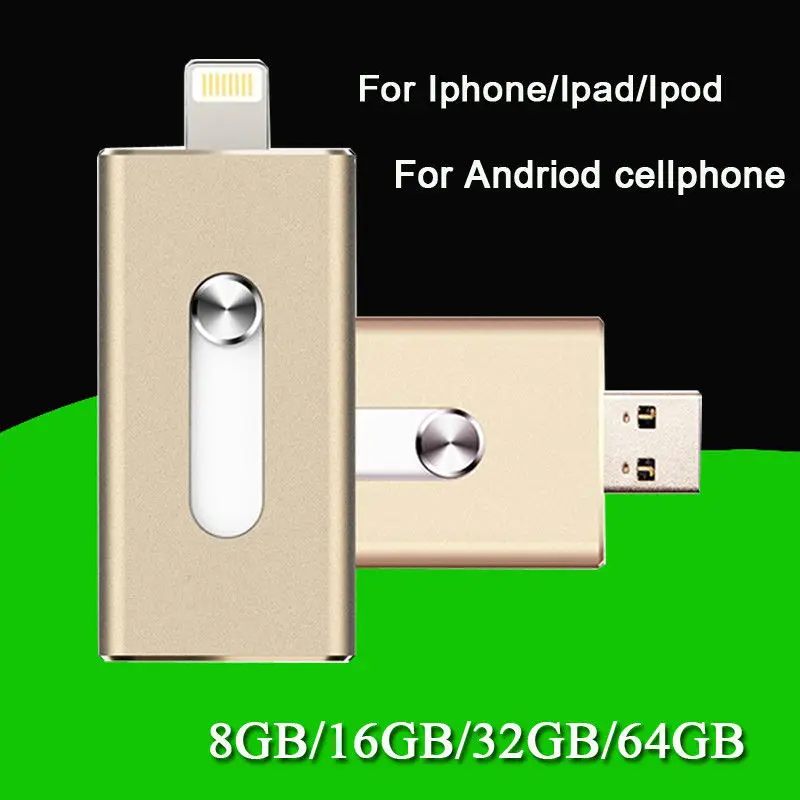 I Flash накопитель для iPhone/iPad/iPod IOS 8pin USB карта памяти 32 Гб 64 128 OTG|i-flash drive|ipad usb storageusb