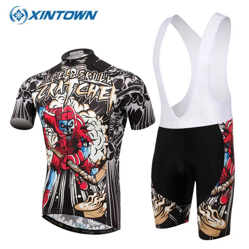 

Skeleton Cycling Clothing Quick Dry MTB Bike Jersey Set Bicycle Cyle Clothes Wear Roupa Ciclismo Summer Cycling Sets 2018 Men