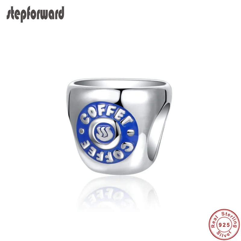 Новое поступление высокое качество популярных голубой эмалью 925 чистого серебра