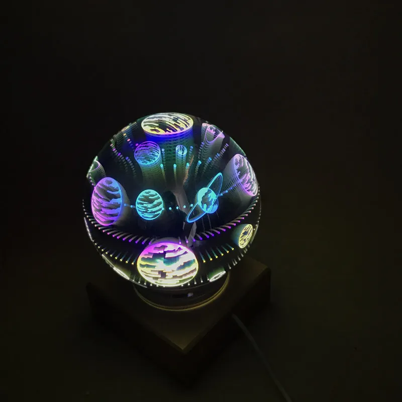 AIMIHUO 3D стеклянная крышка настольная лампа небесная Лунная волшебный