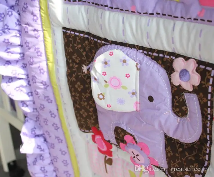 Комплект постельного белья из 8 предметов для детской кроватки качественные