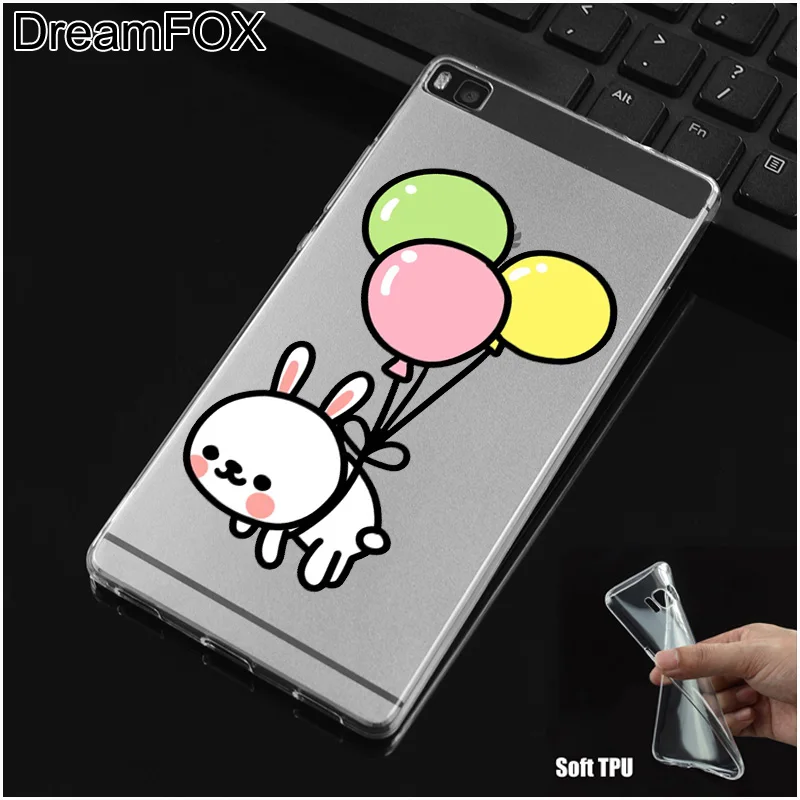 DREAMFOX L326 милый кролик Дизайн Мягкий ТПУ силиконовый чехол для huawei P8 P9 P10 Lite Plus 2017 Honor