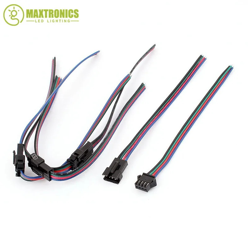 8 пар JST 4pin разъем для 3528 5050 RGB светодиодный свет полосы кабель провода