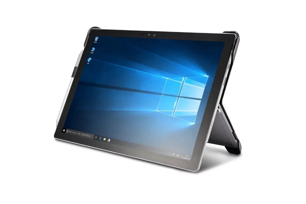 Пояса из натуральной кожи чехол для microsoft Surface Pro 4 12," Крокодил коровьей бизнес Стенд Smart Cover поверхности пакета(ов