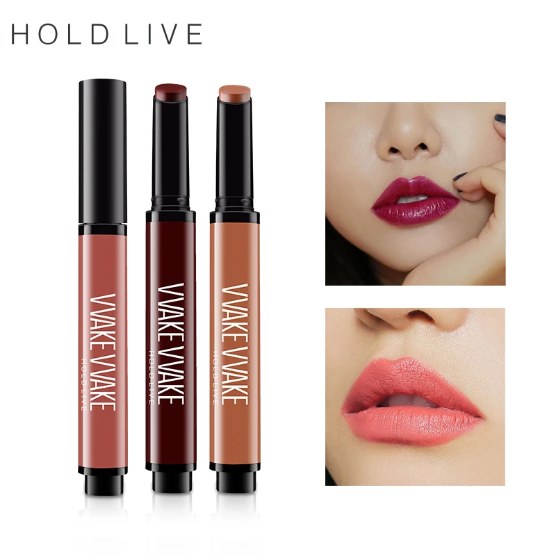 Провести жить матовая помада карандаш 5 цветов Пресс длительное губ Stick ручка