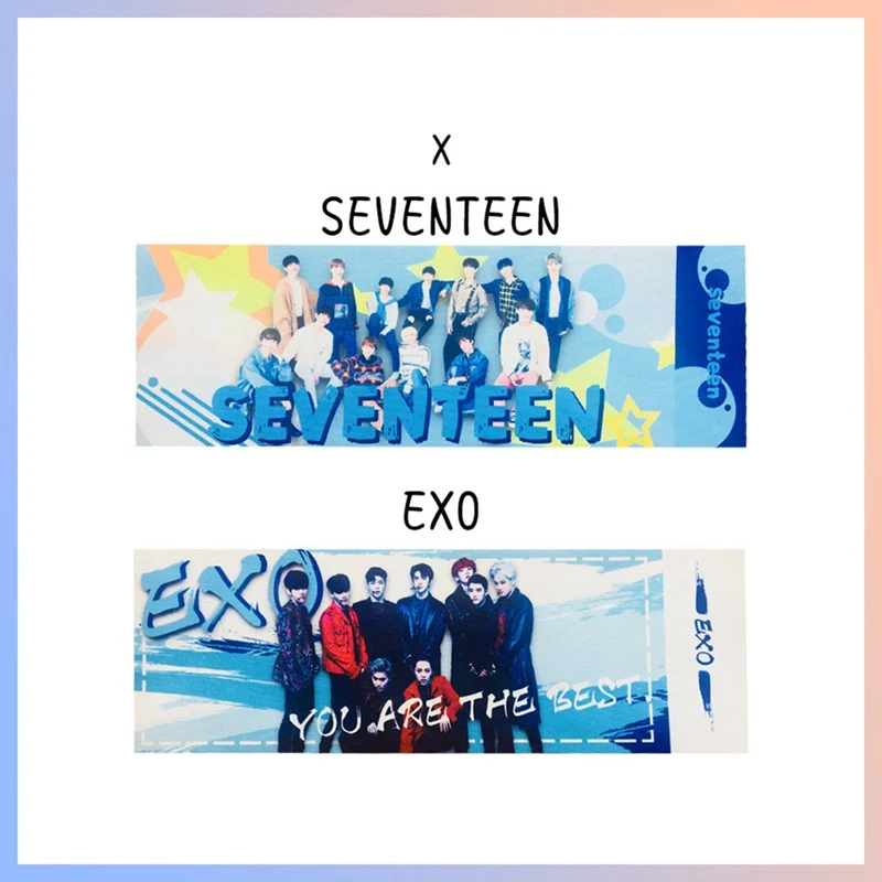 1 шт. Kpop SEVENTEEN EXO GOT7 IKON красный бархат концертная поддержка ручной баннер ткань повесить плакат для поклонников коллекция подарок