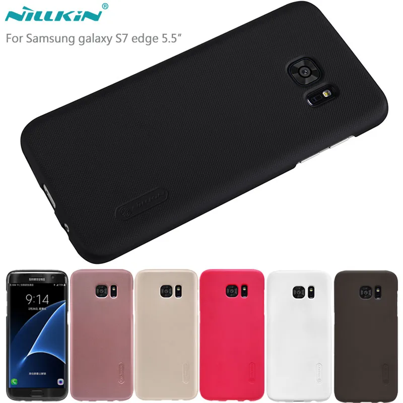 Матовый Жесткий Тонкий матовый чехол Nillkin для samsung galaxy s7 edge, чехол для телефона s