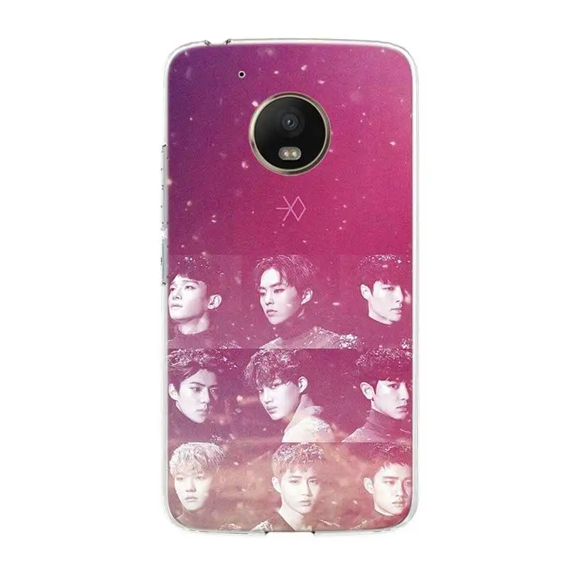 Силиконовый чехол-накладка EXO Boy Team для Motorola MOTO G7 G5 G5S G6 E4 E5 Plus G4 Play |