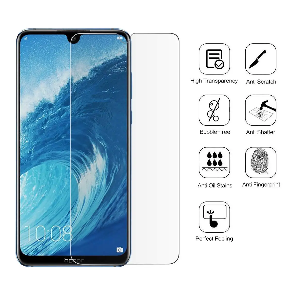 2.5D 9H закаленное стекло для Huawei Honor 8X защита экрана Защитная стеклянная пленка Max |