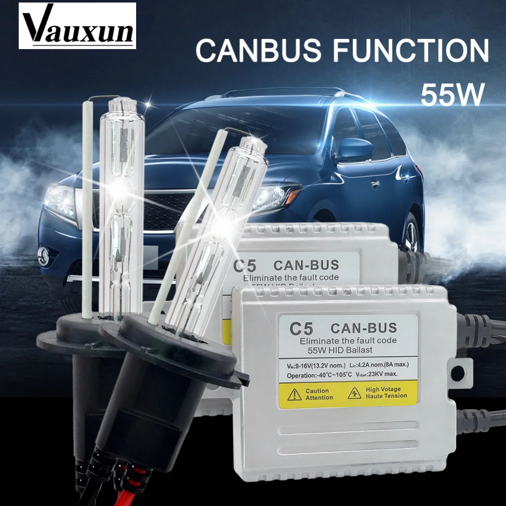C5 55 W H7 ксеноновый комплект HID для автомобильных фар H1 H3 H4 H8 H11 9005 9006 881 D2S лампы 4300 K