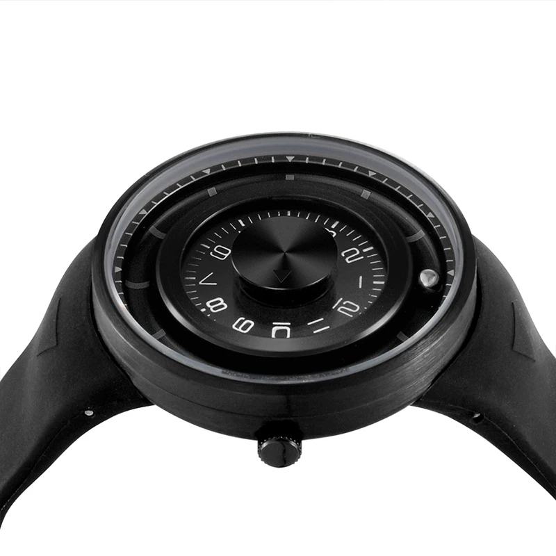 

Magnetic Ball Wrist Watch Mens Watches Top Brand Luxury Creative Rotation Dial Silicone Waterproof Sport Casual Quartz Watch