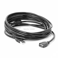 5m usb 2 0 a male m to a female f usb extension cable black extended cable