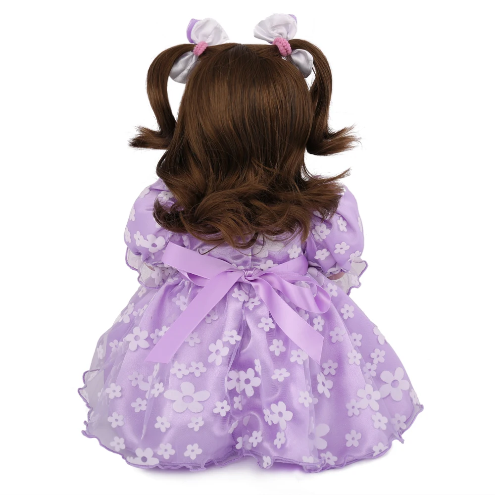 NPKDOLL 20 дюймов новорожденные младенцы силиконовые куклы для девочек длинные
