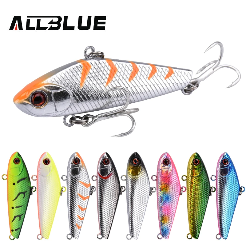 ALLBLUE Мини Продажа 55S погружающаяся Рыболовная Приманка VIB Lipless Crankbait 55 мм 12 г
