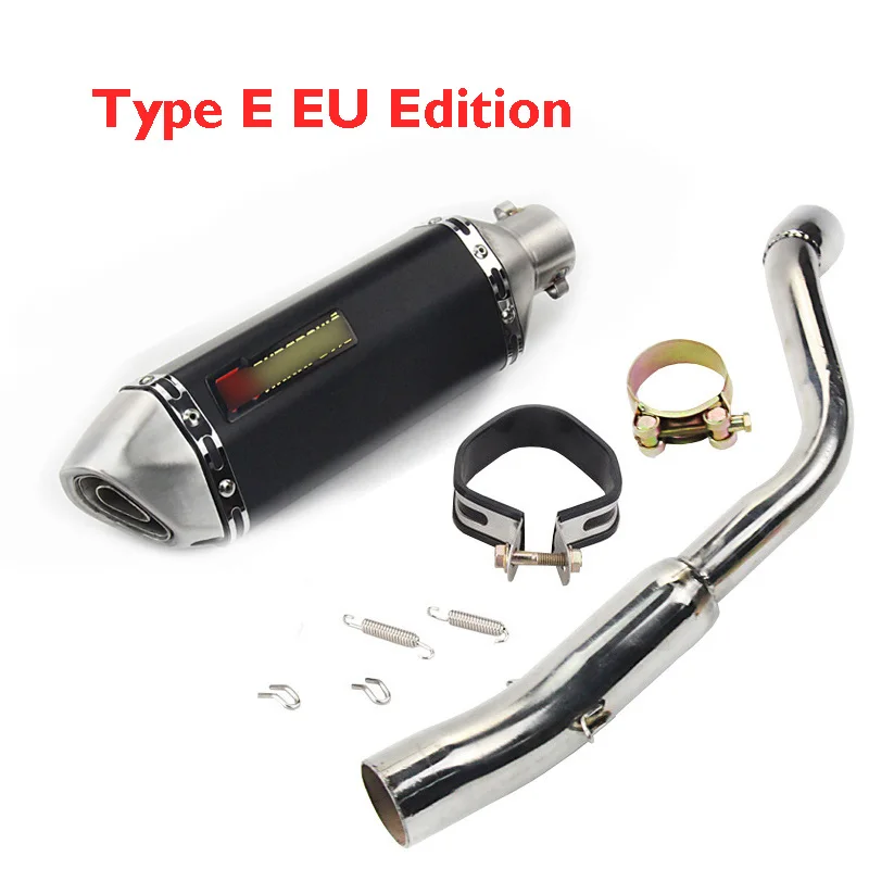 Type E EU Edition CB600F Hornet без шнуровки, выхлопная система мотоцикла, глушитель, хвостовой глушитель, соединительная трубка, весь набор для Honda CB600F Hornet - Цвет: Type E EU Edition