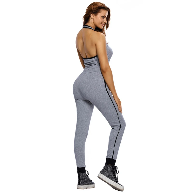 Сексуальный спортивный костюм с открытой спиной для занятий фитнесом и йогой