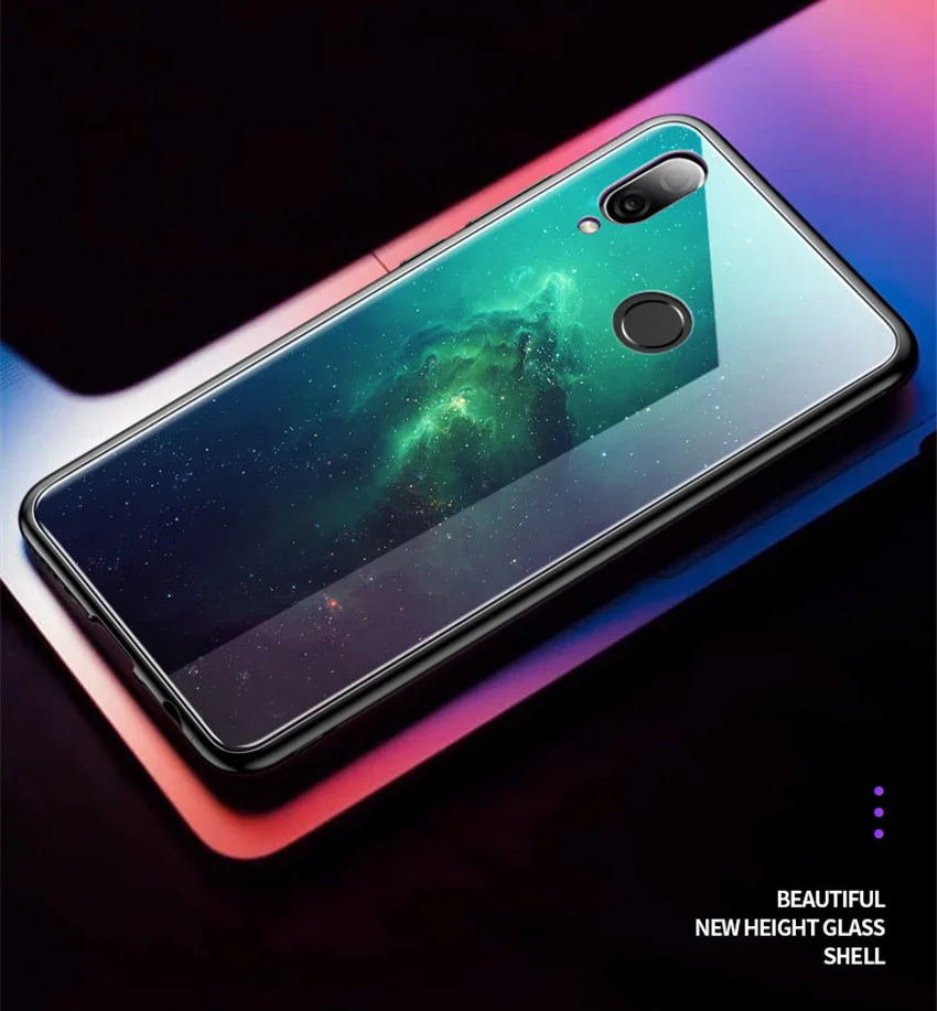 Роскошь для закаленное стекло Xiaomi redmi note 7 Чехол для мобильного телефона с закругленными краями ТПУ Стекло чехол для Xiaomi redmi note 7 Pro Чехол Aixuan