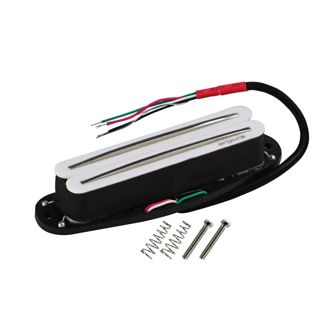 OriPure Alnico 5 пикап Двойной Hot Rail Humbucker электрогитары 13 6 К к белый 4 провода гитары