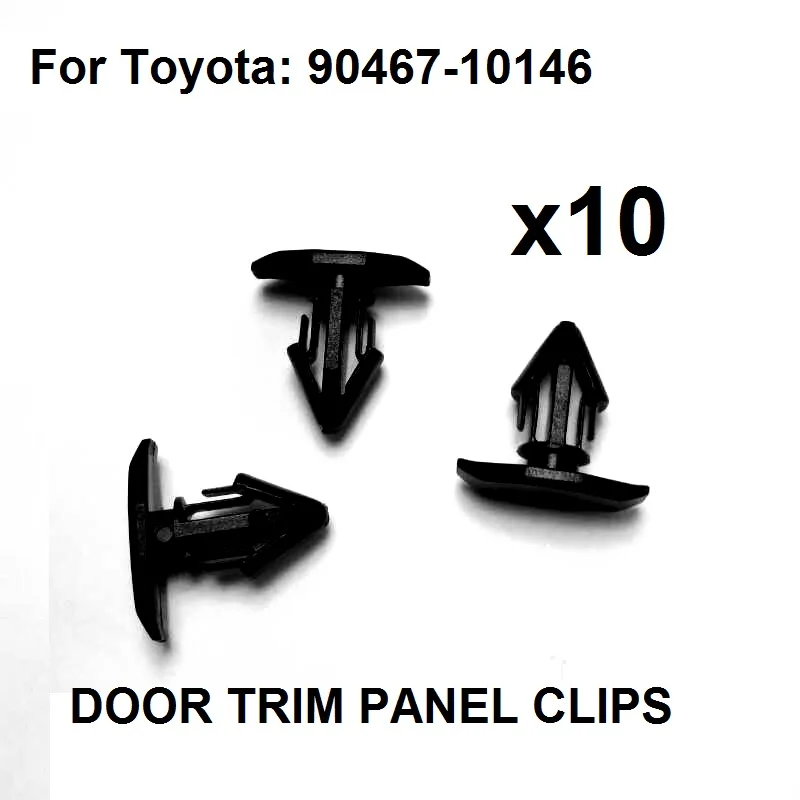 

10 шт., фиксаторы-заклепки для Toyota 90467-10146 Celica Supra Nylon Cowl Panel