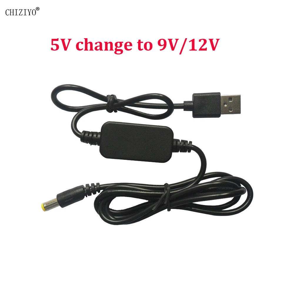 Мощность Boost линия Длина 1 3 м USB DC 5 в к 12 В 9 шаг вверх кабель модуль конвертер 2 1x5 мм