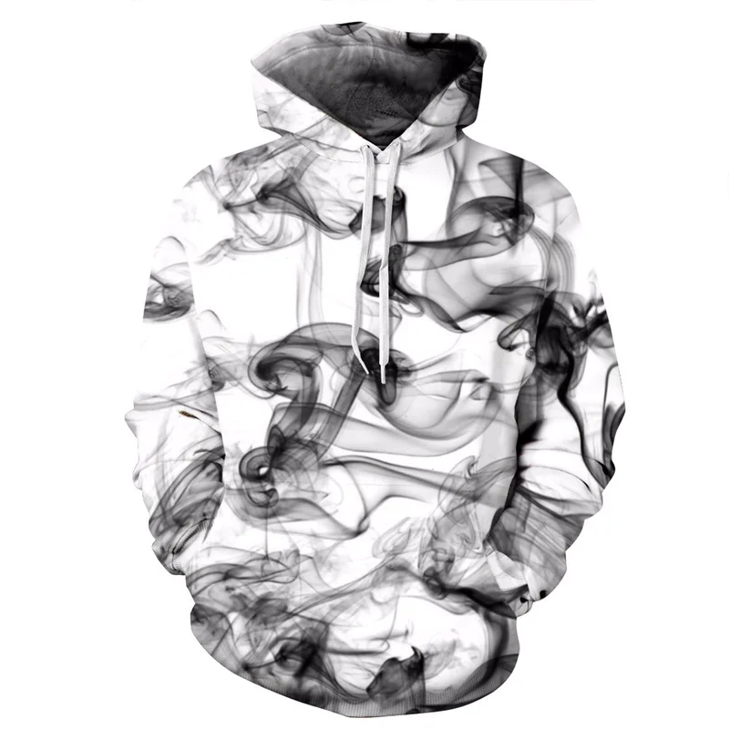 Дыма 3d кофты Для мужчин/Для женщин мужчин Hoodiesh шляпа 2018 куртки с капюшоном и