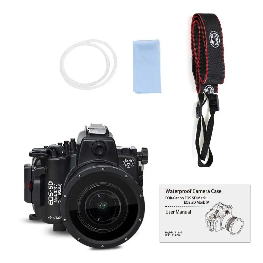 Водонепроницаемый корпус для подводной камеры Canon 5D Mark III IV DSLR 40 м 130 футов