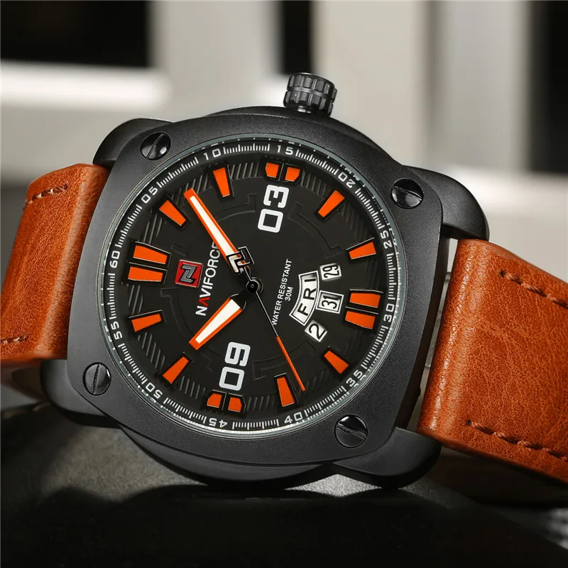 NAVIFORCE новинка мужские часы дата неделя спортивные s лучший бренд Роскошные