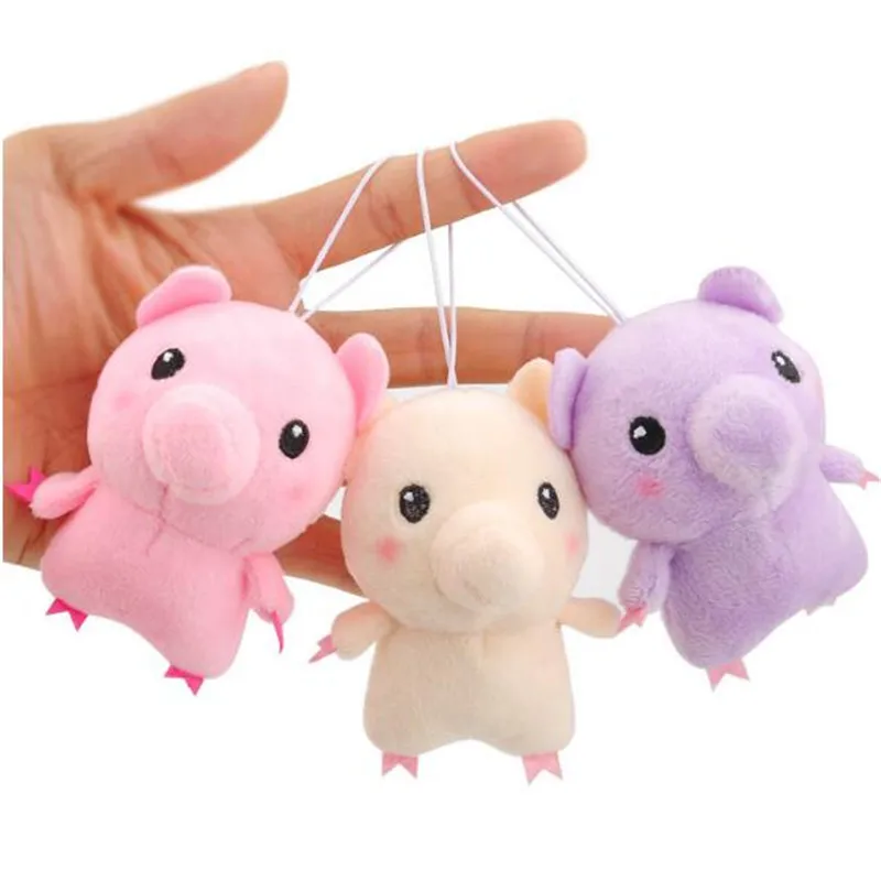 1 шт. мини плюшевые поросенок игрушки маленький кулон супер милые Kawaii мягкие поросенки игрушки Детские мероприятия подарки для детей Playmate 11 см