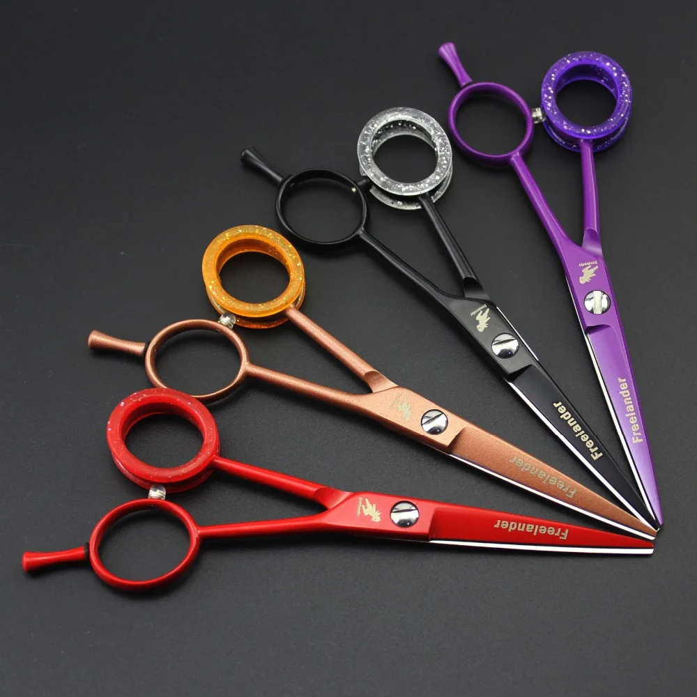 

5.5in. Freelander Four colour Profissional Hairdressing Scissors Hair Cutting Scissors Set Barber Shears High Quality Salon