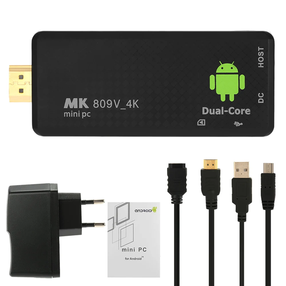 MK809 IV Android 7 1 TV Dongle RK3229 четырехъядерный 1G UHD 4K HD Мини ПК Miracast / DLNA H.265 Wi Fi Смарт