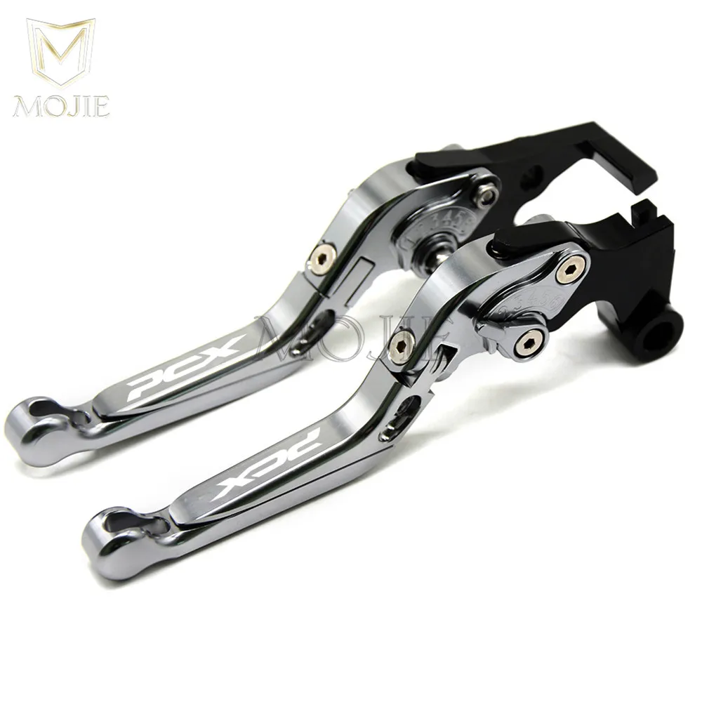Titanium Для Honda PCX 125 150 PCX125 PCX150 универсальные аксессуары для мотоциклов регулируемые Складные Выдвижные Тормозные Рычаги Сцепления Двигатель PCX - Цвет: Titanium