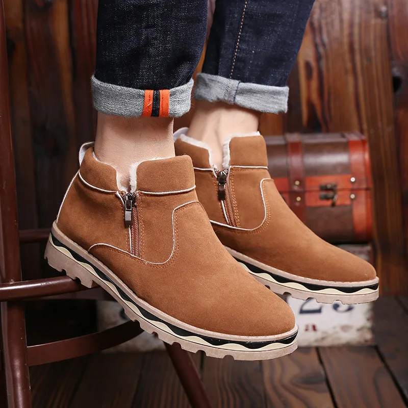 ZOQI/повседневная обувь с высоким берцем мужские кроссовки кожаная без шнуровки