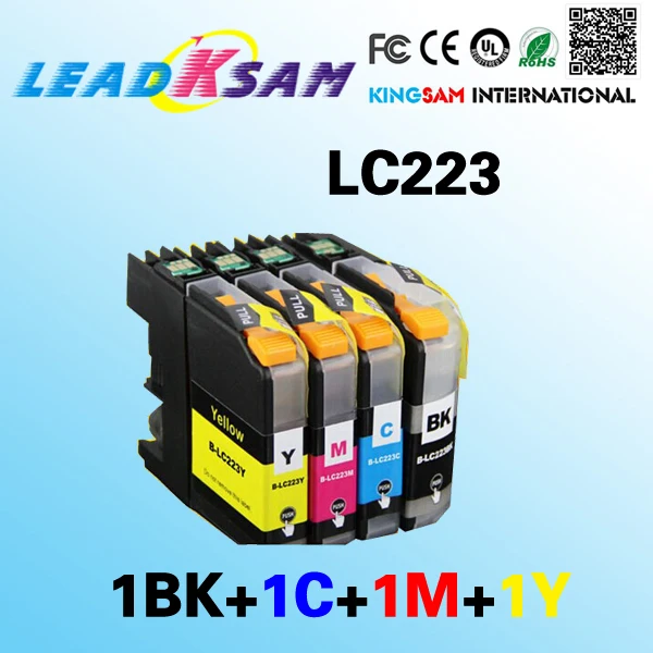 4x LC223 чернильный картридж совместимый с женскими фотографиями J4625DW J5320DW J5620DW J5625DW