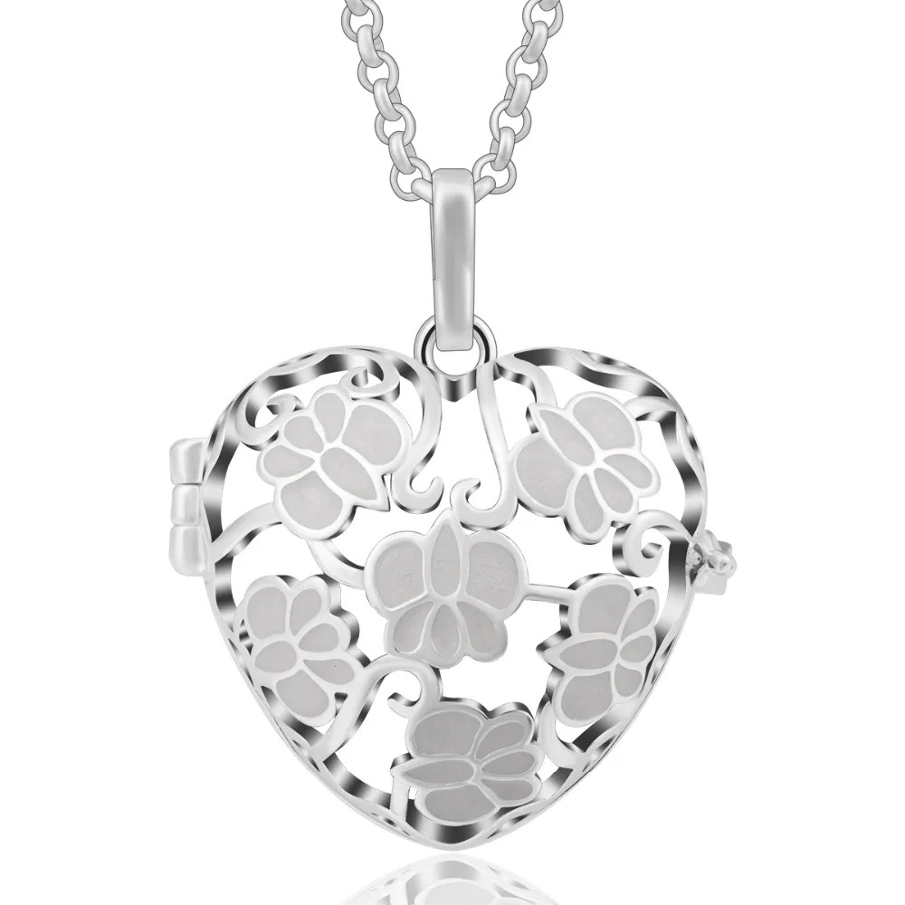 

EUDORA 16 mm Locket Cage Aromatherapy Lockets Cage Heart /owl /Flower/ fish 9 Style Pendant DIY Jewelry Findings & Components