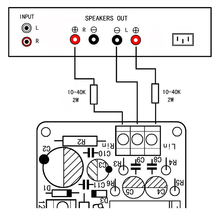 Двойной стерео СЧЕТЧИК УФ Плата усилителя дБ Аудио Уровень AC 12 В вход с