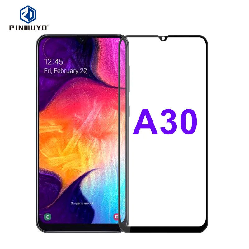 PINWUYO для samsung Galaxy A30 защита экрана 6 4 дюймов стеклянная пленка 3D изогнутое стекло