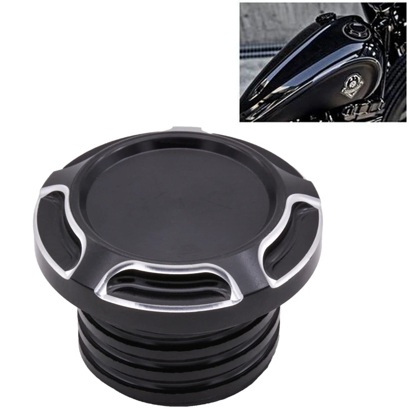 Черный алюминиевый колпачок для мотоцикла топлива и газа Harley Sportster XL1200 883 1996 2014