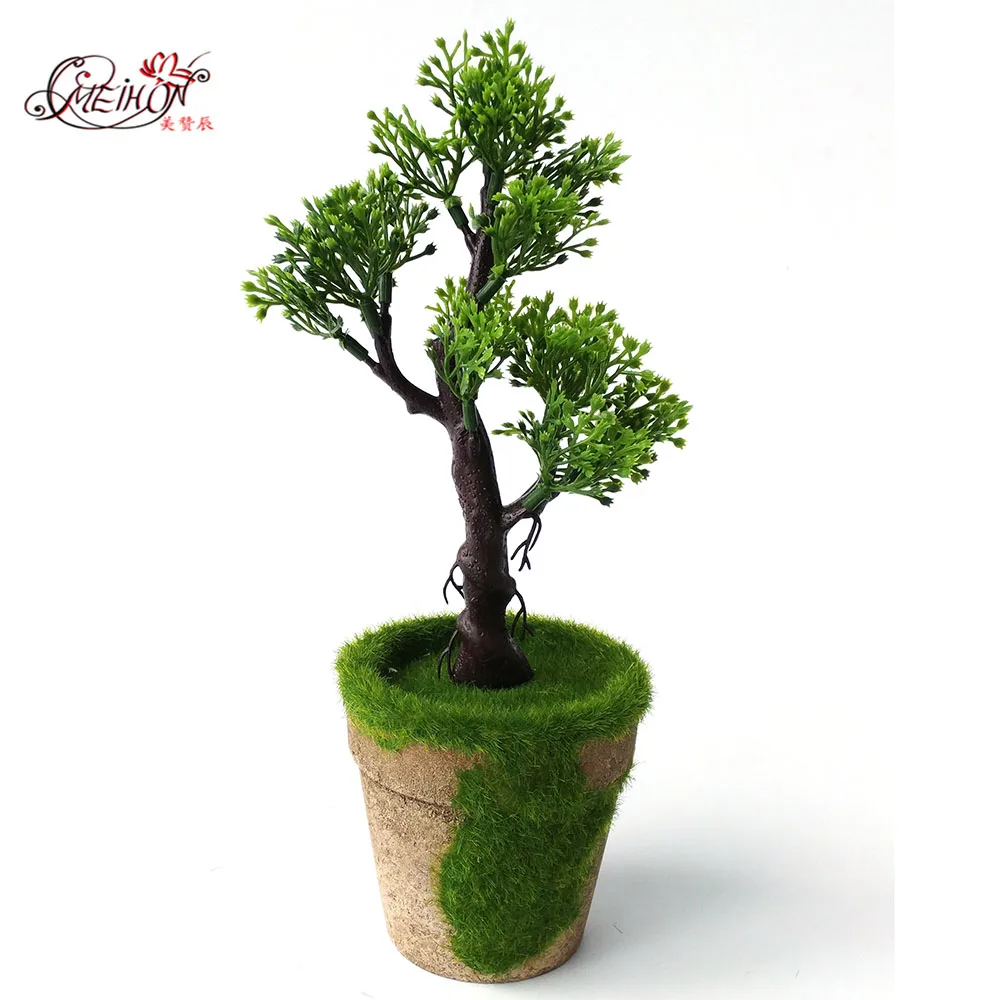 Искусственное растение бонсай сосны Свадебные цветы Пластиковые для украшения