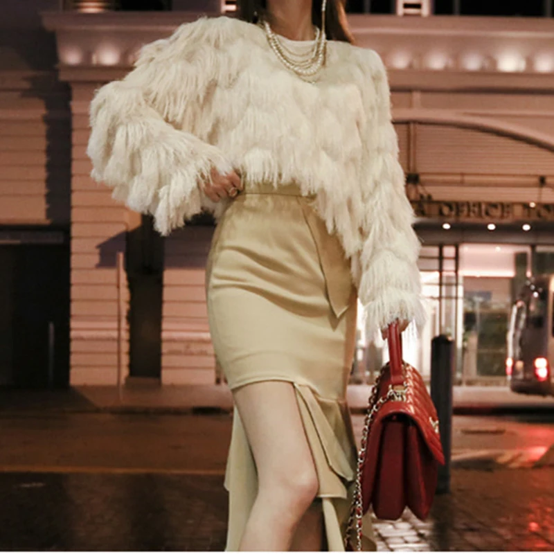 HziriP Streetwear Tassel Sweater 2018 New Arrival Spring Autumn Women Sweaters Fashion Knit Jumper Woman Full Sleeve Pullover | Женская