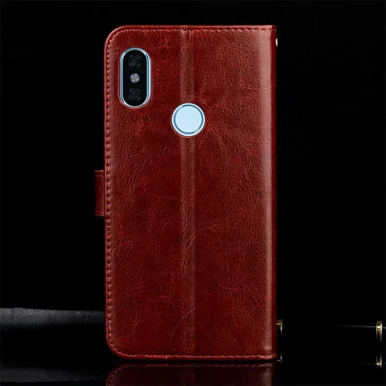 Кожаный Резиновый чехол Note 6 F1 для Xiaomi Redmi 5 Pro plus 6A S2 5A 4X чехлы бумажники Mi 8 lite A1