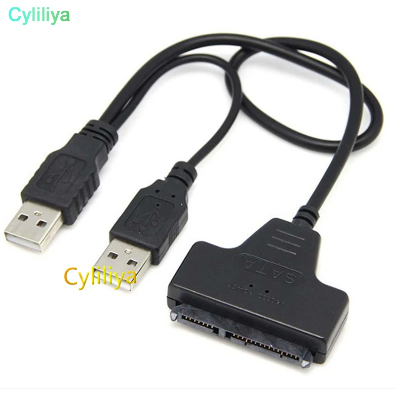 От DHL или EMS 50pcs USB 2 0 к SATA 7 + 15 Pin 22 контактный адаптер для 5 &quotHDD жесткого диска