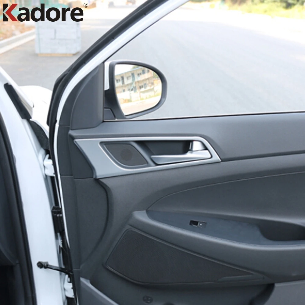 Для Hyundai Tucson 2015 2016 2017 2018 2019 2020 матовая накладка на внутреннюю дверную ручку