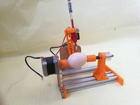 Заказная машина для рисования яиц EggBot простая структура дешевая цена поверхностный плоттер эффективная область рисования: 3200* 800pix